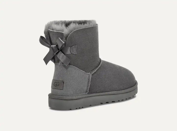 UGG Women's Mini Bailey Bow II Boot - Gray