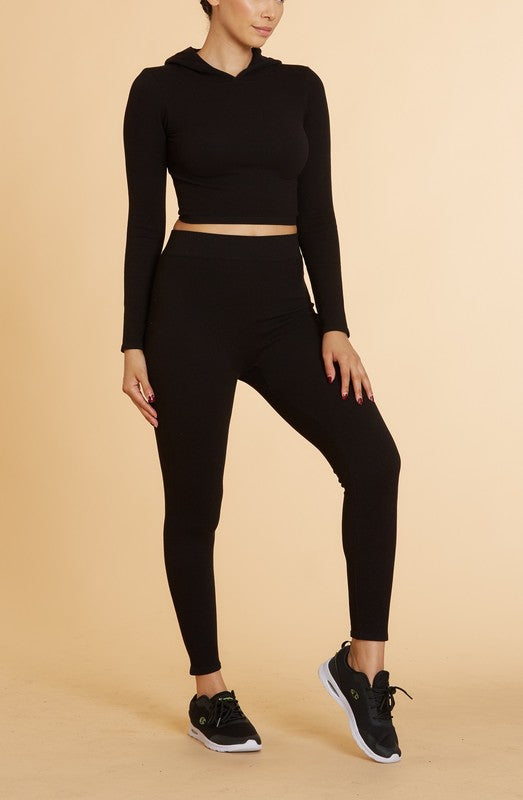 SEAMLESS HOODIE AND LEGGING SET