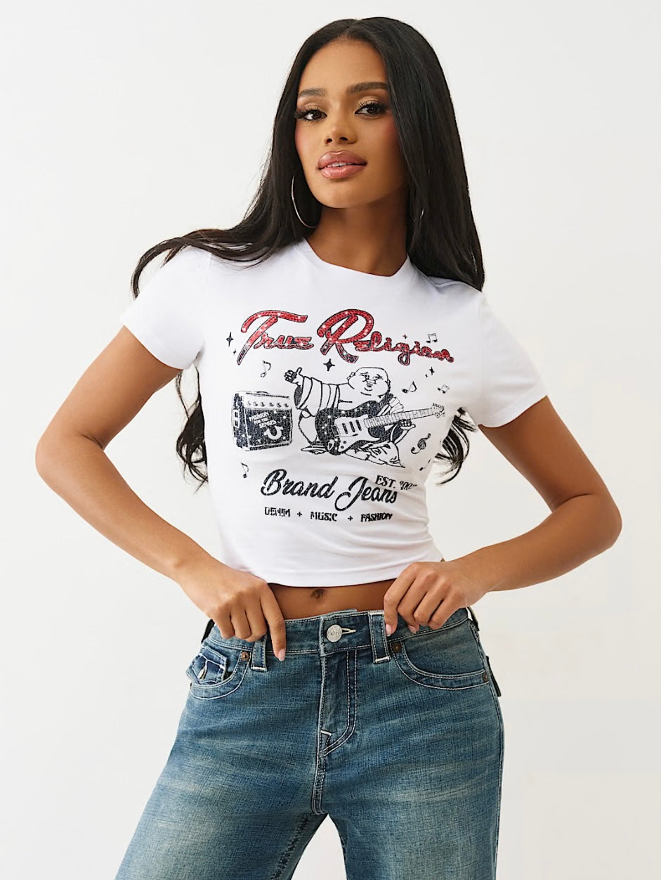 CRYSTAL BUDDHA BABY TEE