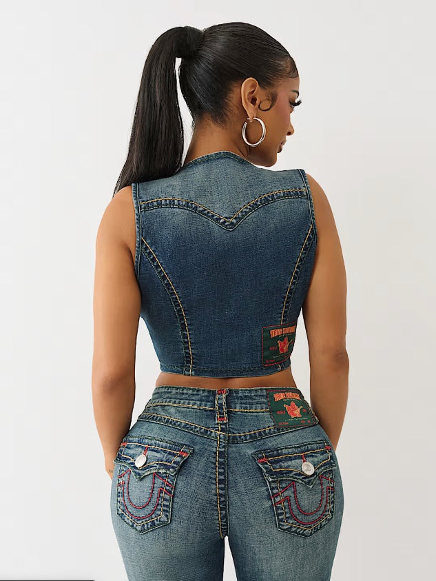 True Religion Super T Denim Vest