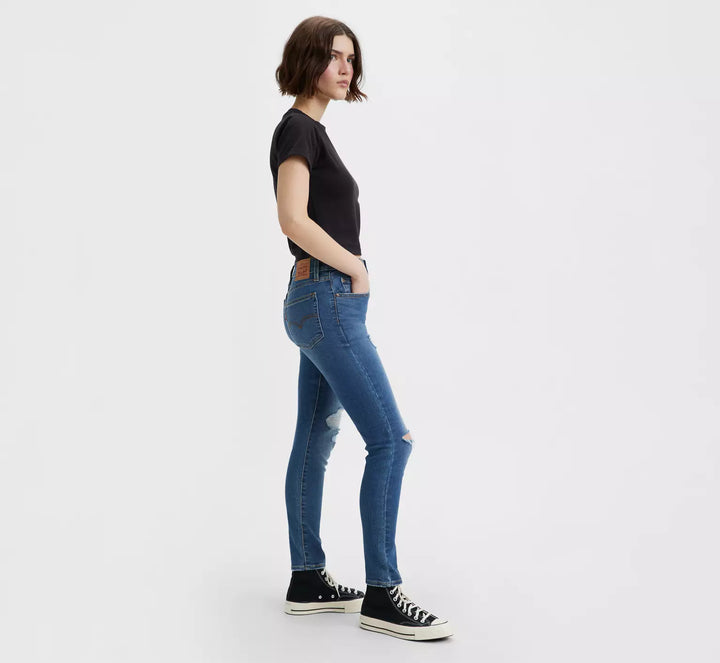 Levi's 721 High Rise Skinny Straight Through - Dark Wash