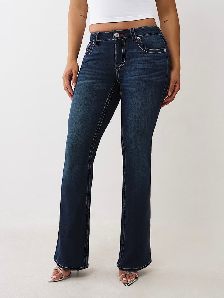 True Religion Becca Mid Rise Big T Bootcut Jean