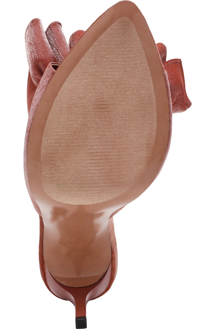 Affinity Satin Ruffle Slide Sandals By Steve Madden