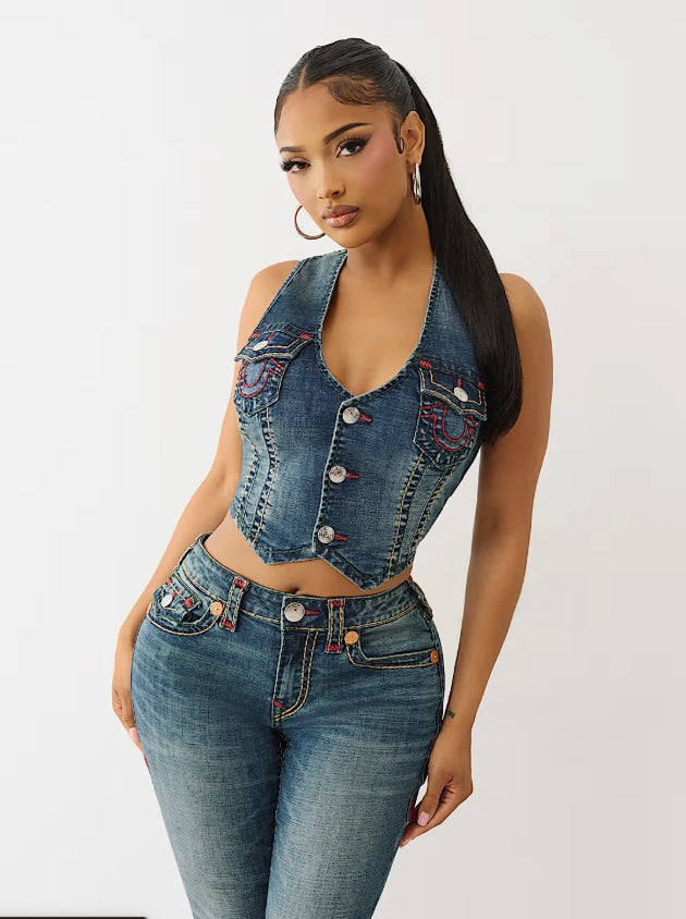 True Religion Super T Denim Vest