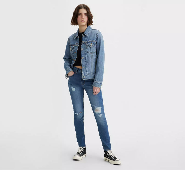 Levi's 721 High Rise Skinny Straight Through - Dark Wash