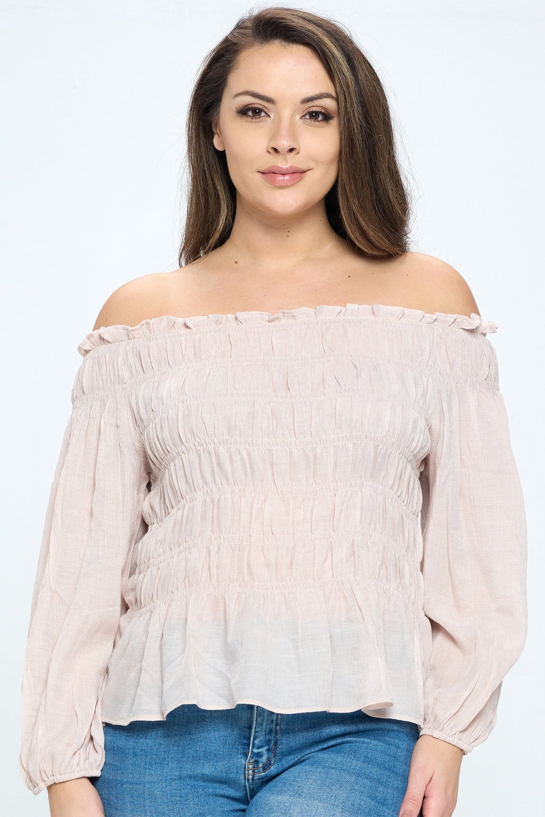 Off Shoulder Long Sleeve Top