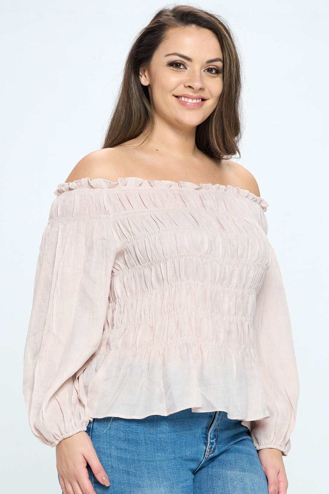 Off Shoulder Long Sleeve Top