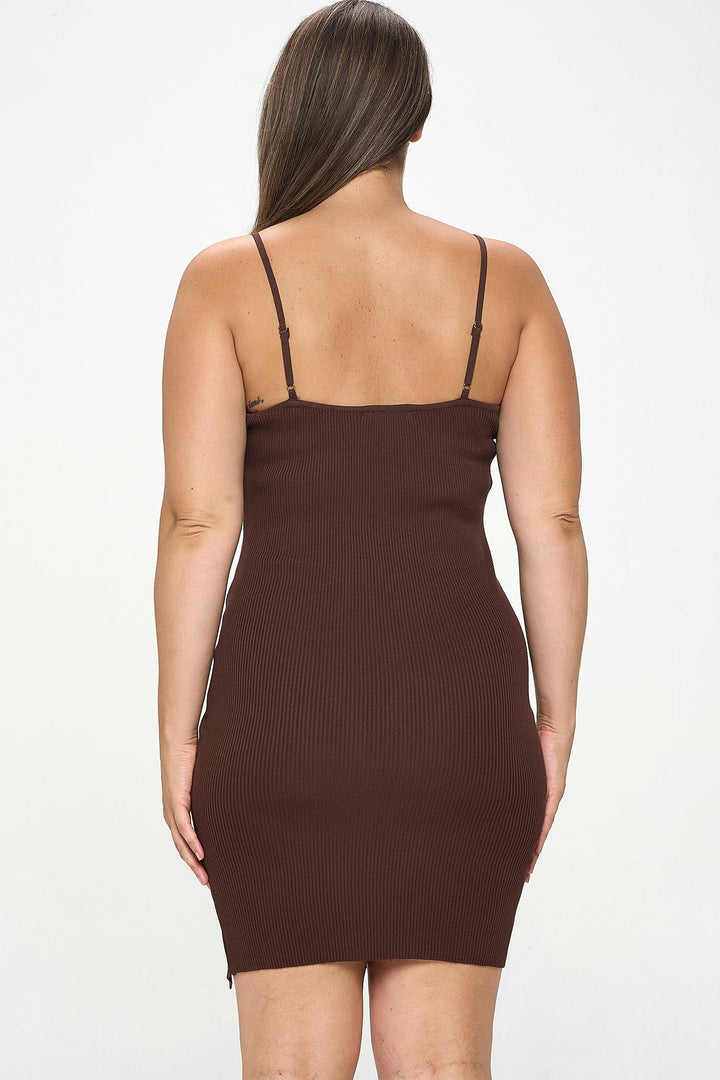 Ribbed Knit Bodycon Dress