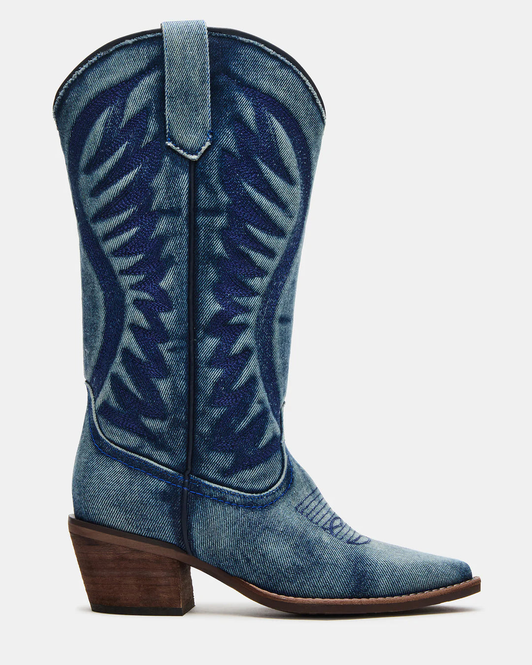 Albany Denim Fabric Western Boots – Steve Madden