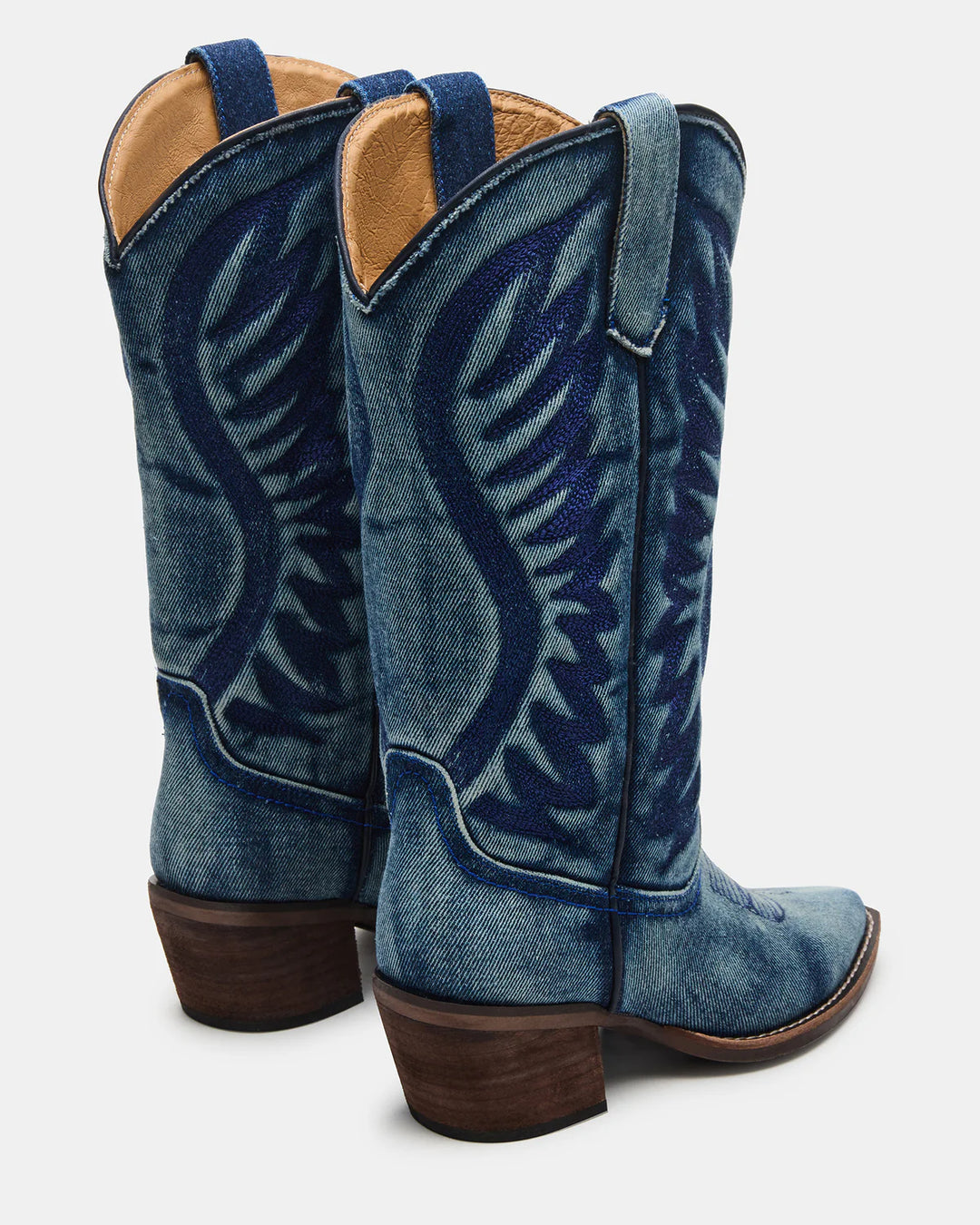 Albany Denim Fabric Western Boots – Steve Madden