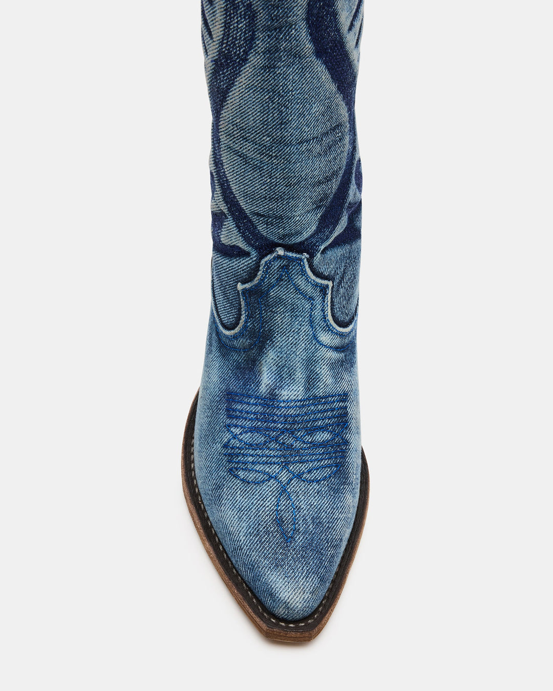 Albany Denim Fabric Western Boots – Steve Madden