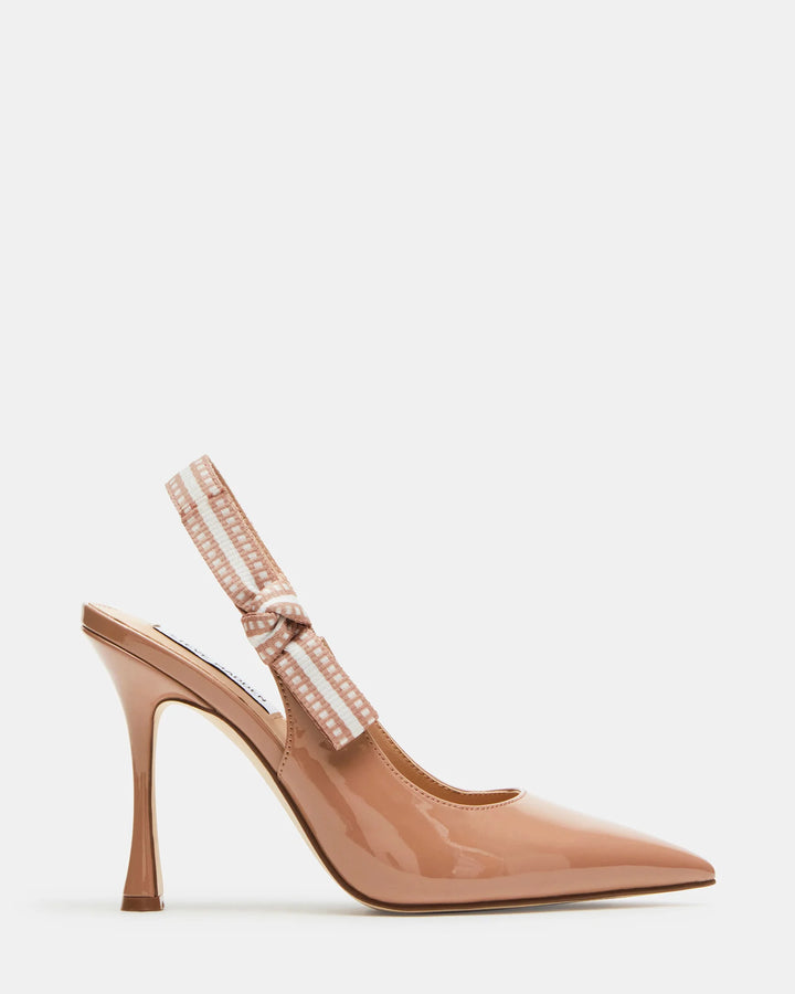 BRI Blush Patent Slingback Stiletto Pumps - Steve Madden