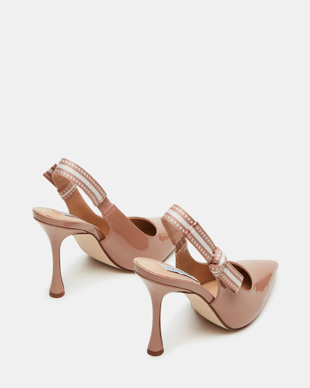 BRI Blush Patent Slingback Stiletto Pumps - Steve Madden