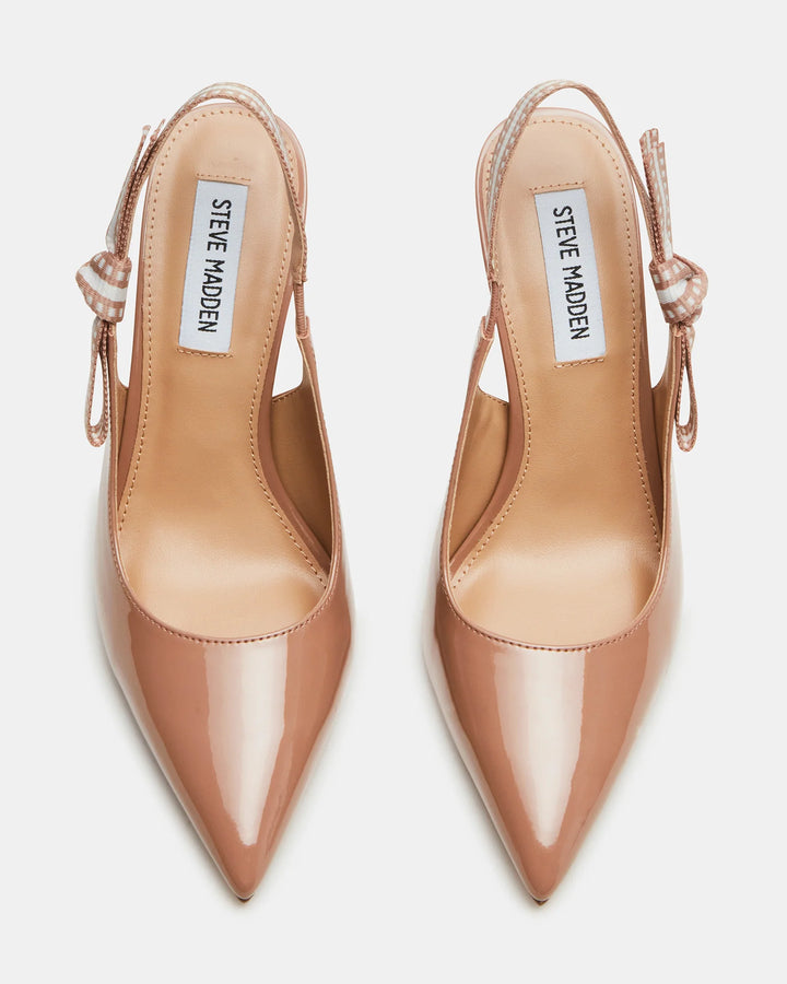 BRI Blush Patent Slingback Stiletto Pumps - Steve Madden