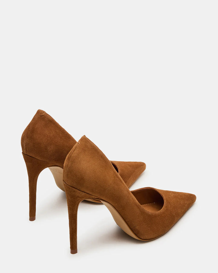 Noir Chestnut Suede Stiletto Pumps – Steve Madden