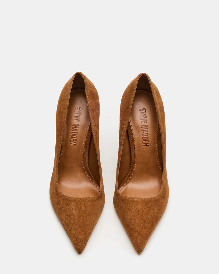 Noir Chestnut Suede Stiletto Pumps – Steve Madden