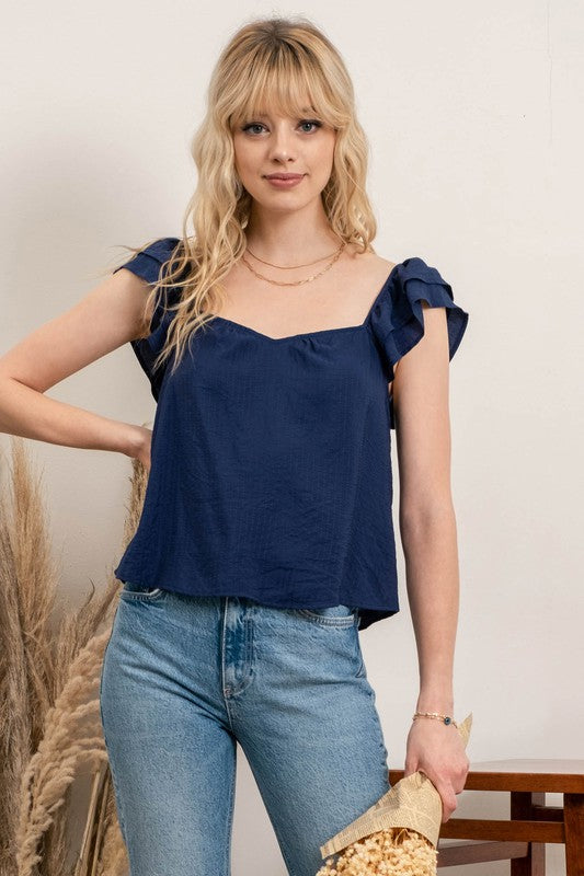 SWEETHEART NECKLINE TOP