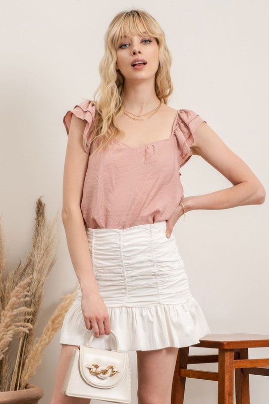 SWEETHEART NECKLINE TOP