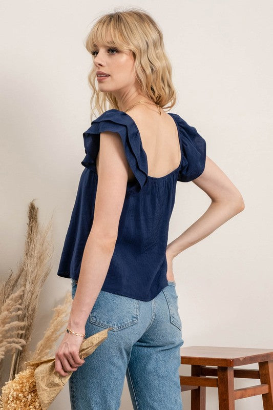 SWEETHEART NECKLINE TOP