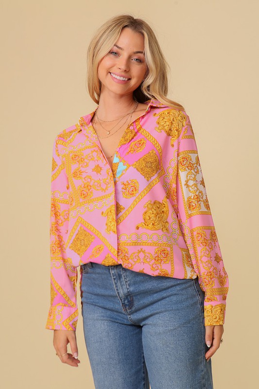 Chiffon Print Blouse