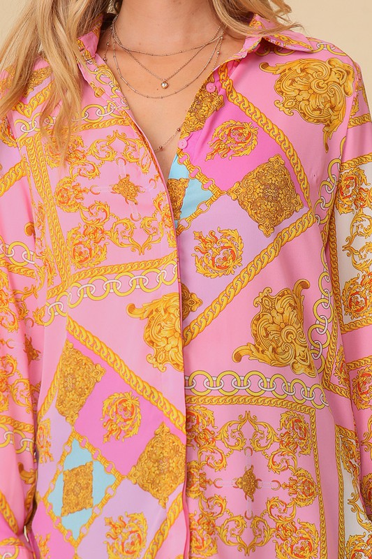 Chiffon Print Blouse