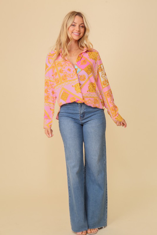 Chiffon Print Blouse