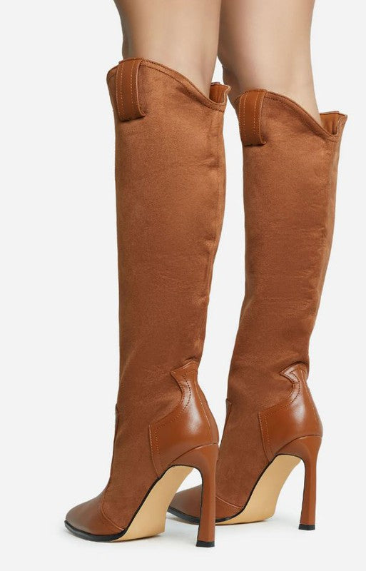 Knee High Pointed Toe Boots