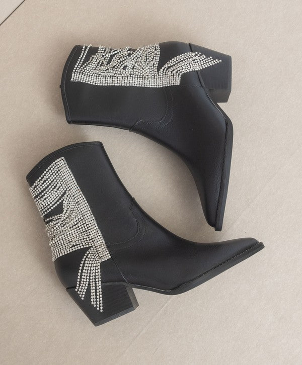 RHINSTONE FRINGE COWGIRL BOOT